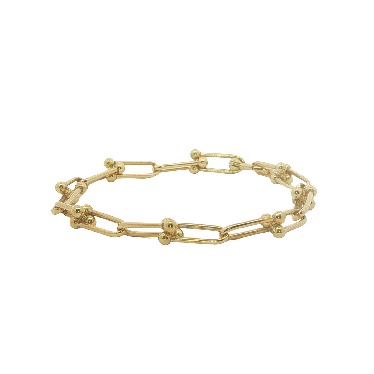 9CT Yellow Gold Industrial Style Link