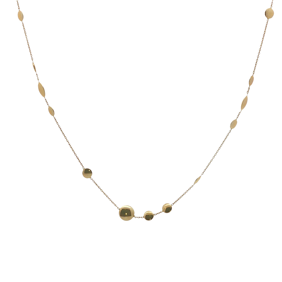 9CT Yellow Gold Beaded Chain