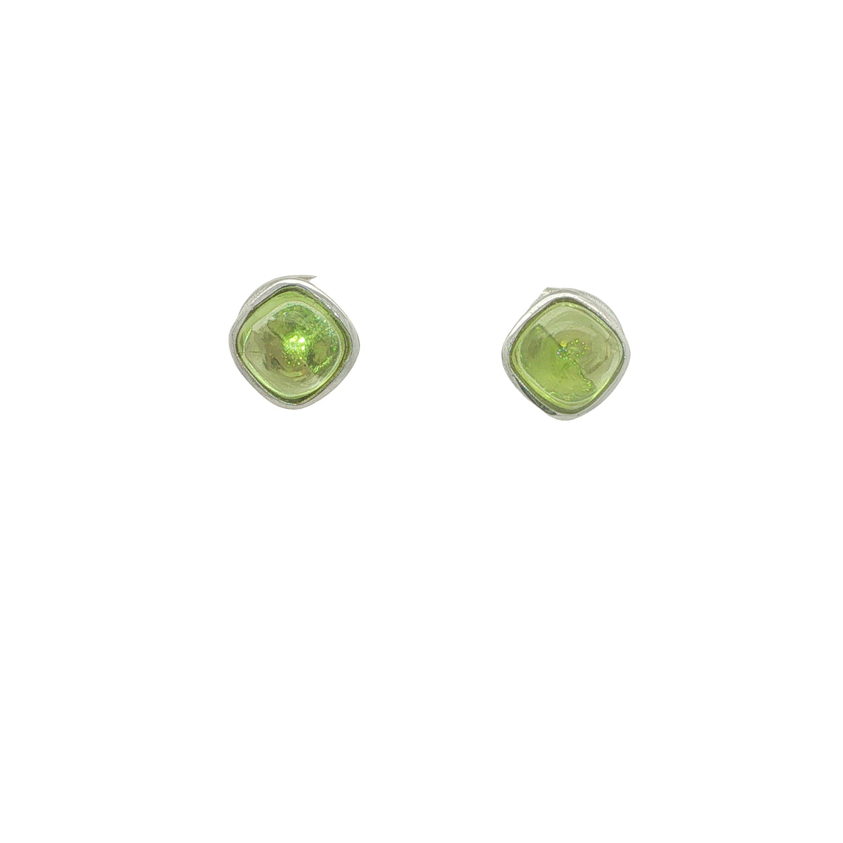 9CT White Gold & Peridot