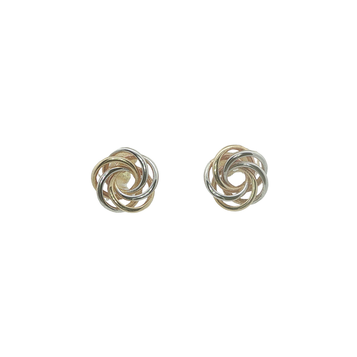 9CT Flat Knot Studs