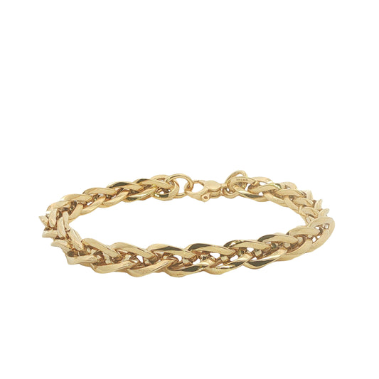 9CT Yellow Gold Woven Link