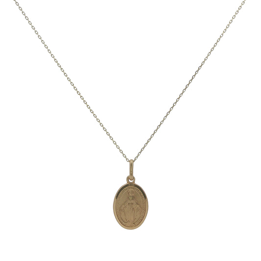 9CT Yellow Gold Miraculous Medal