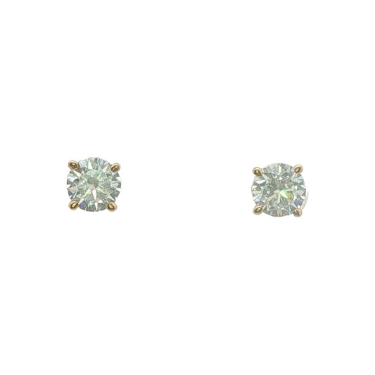 9CT Yellow Gold & CZ Studs