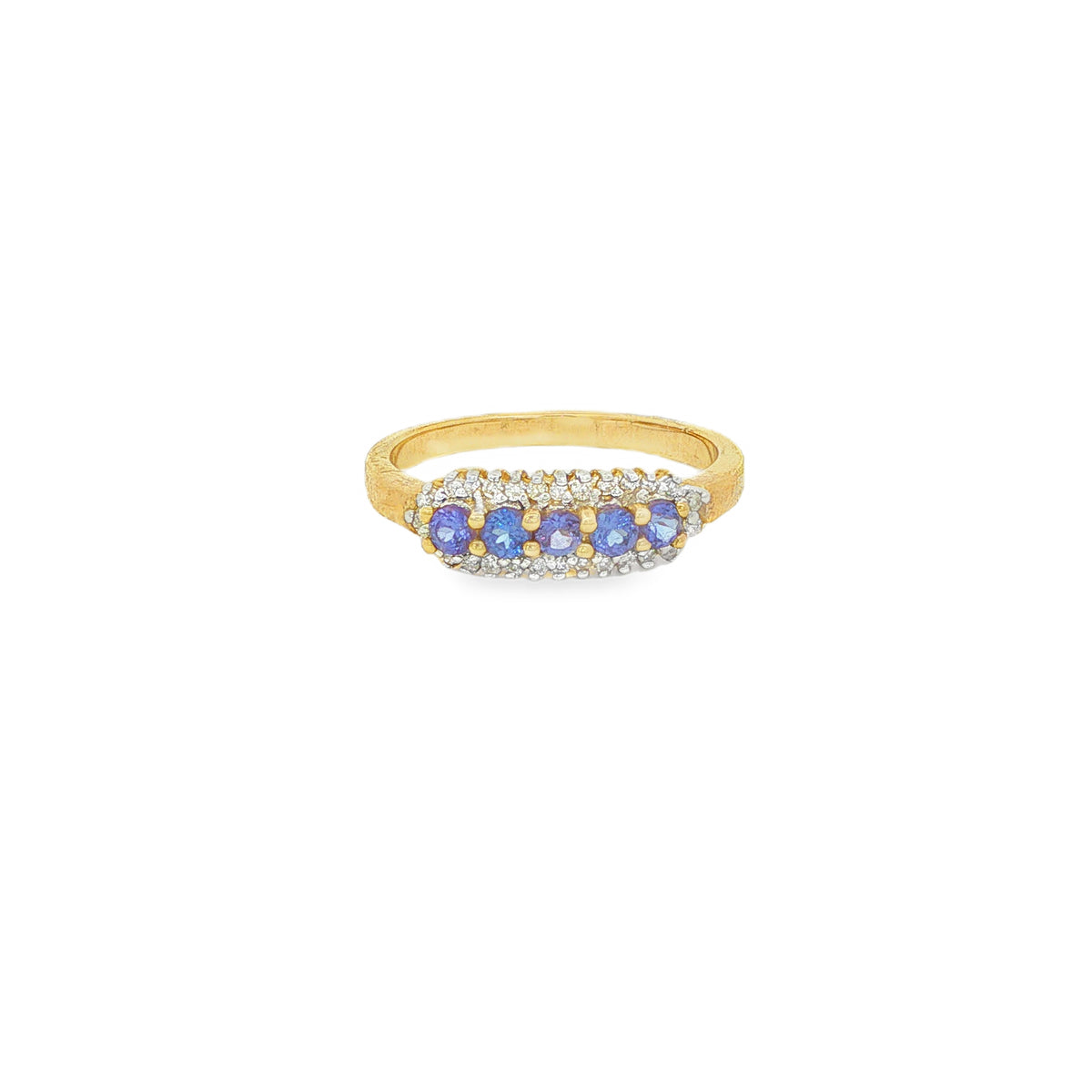 9CT Yellow Gold, Diamond & Tanzanite