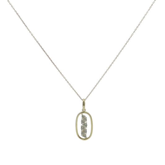9CT Yellow Gold & CZ
