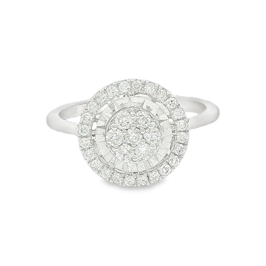 18CT White Gold & Diamond