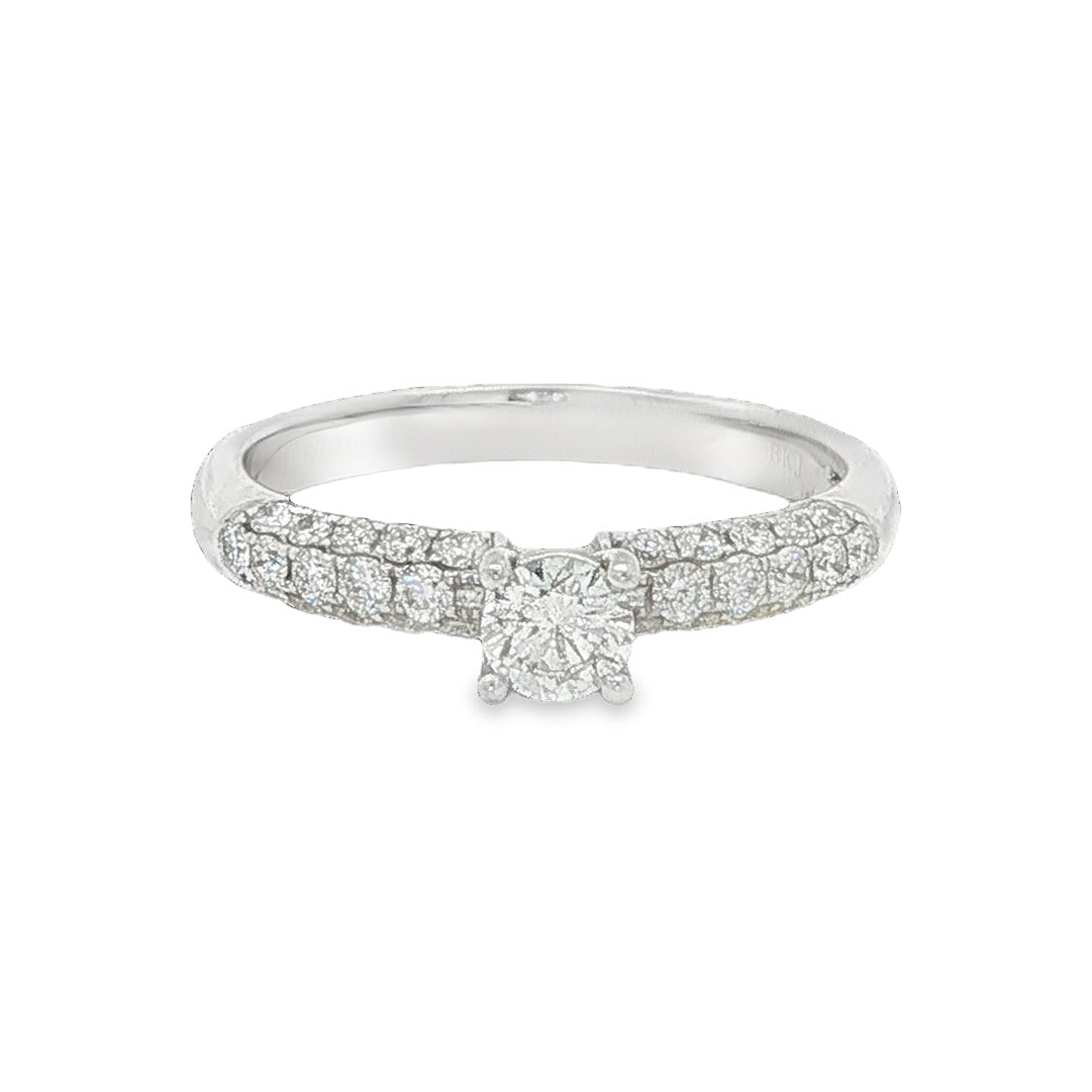 18CT White Gold & Diamond