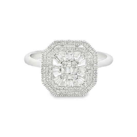 18CT White Gold & Diamond