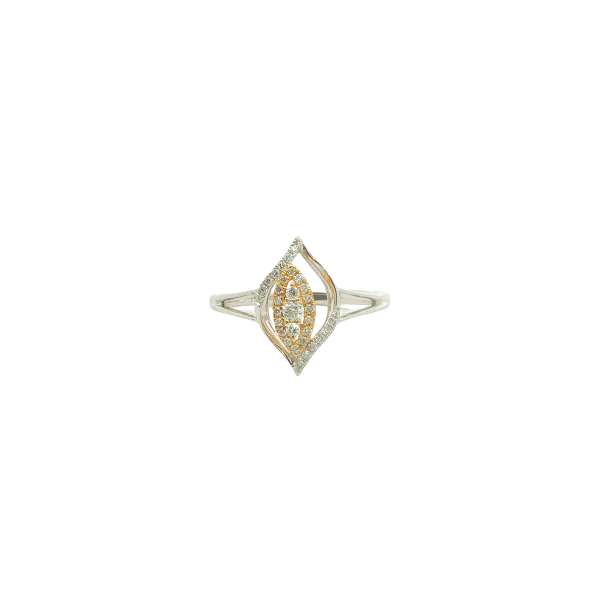 18CT Yellow & White Gold; Diamond