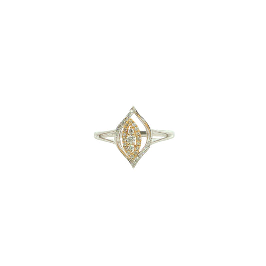 18CT Yellow & White Gold; Diamond