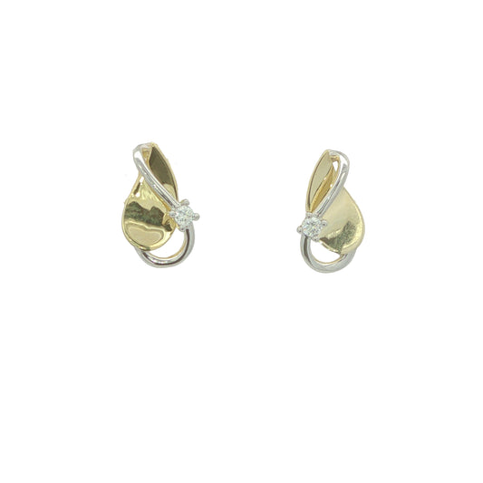 9CT Gold & CZ Teardrops
