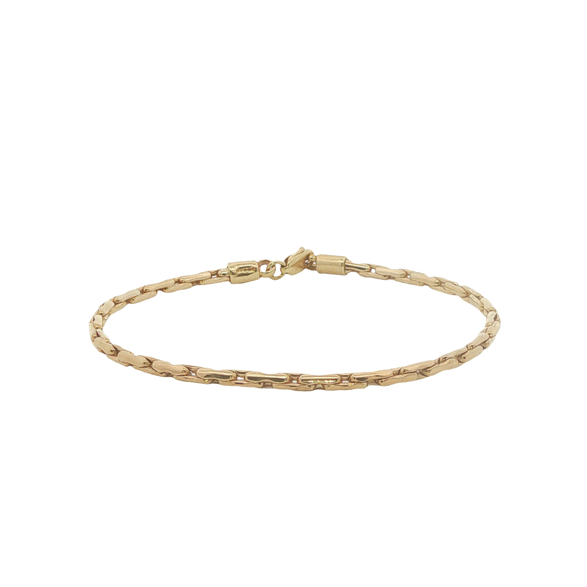 9CT Yellow Gold Stiff Link