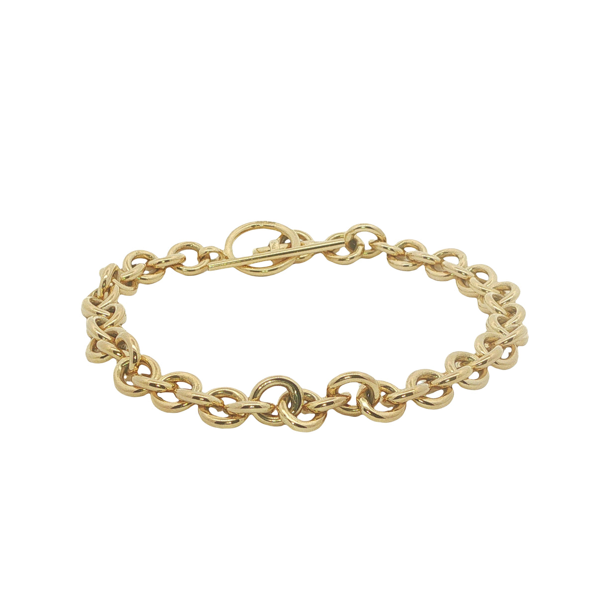 9CT Yellow Gold Belcher T-Bar