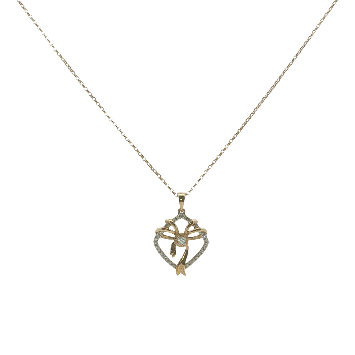 9CT Yellow Gold & Diamond