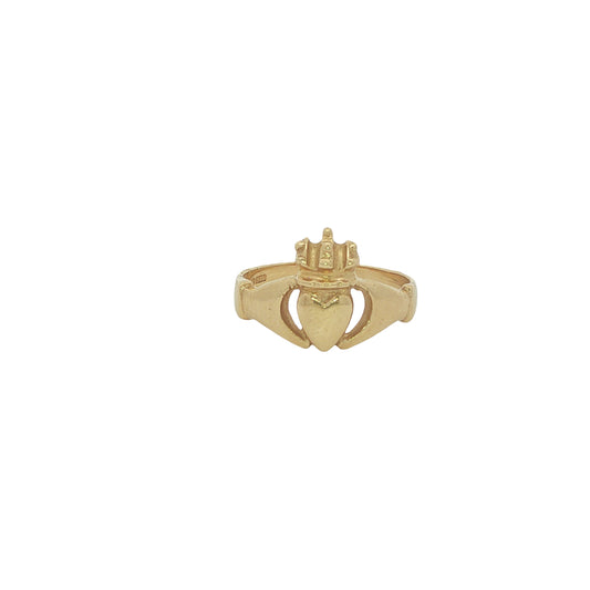 9CT Yellow Gold Handmade Claddagh