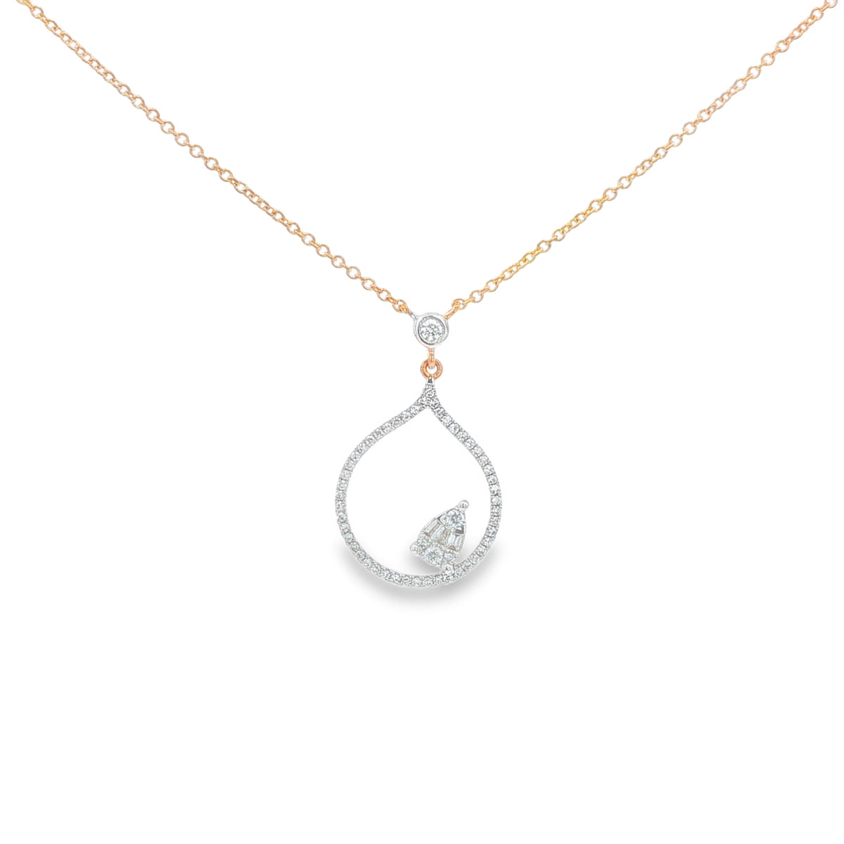 9CT Gold Teardrop Chain