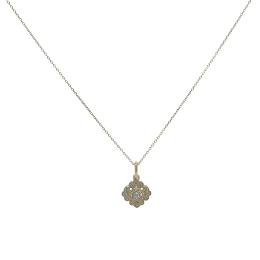 9CT Yellow Gold & CZ