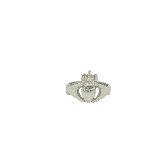 9CT White Gold Claddagh