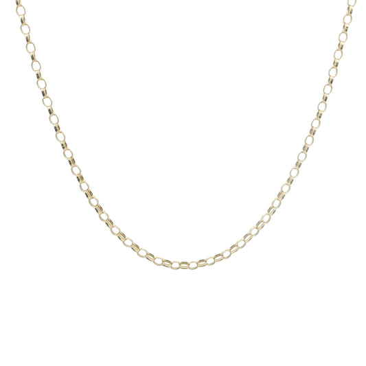 18'' 9CT Yellow Gold Belcher