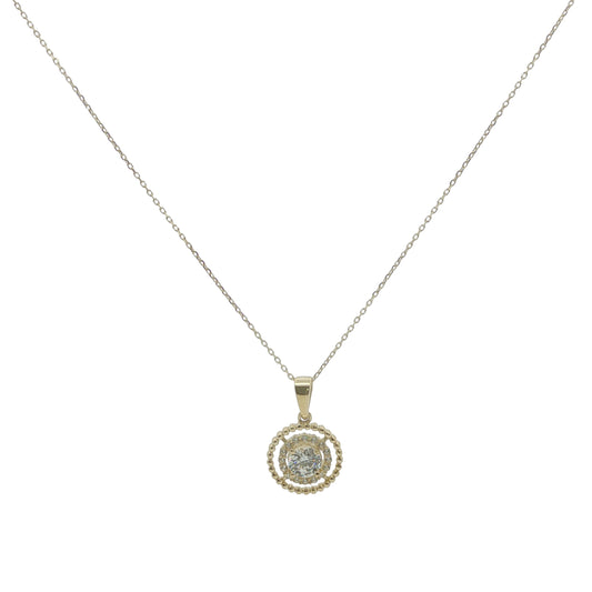 9CT Yellow Gold & CZ