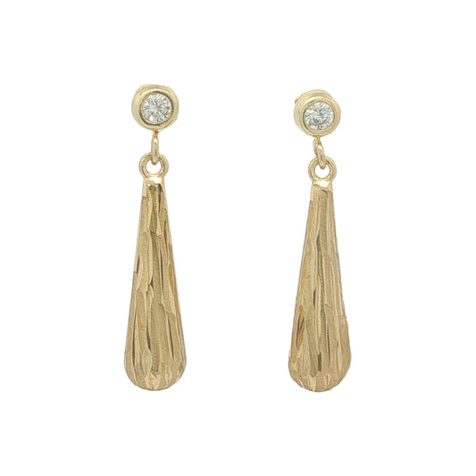 9CT Yellow Gold & CZ