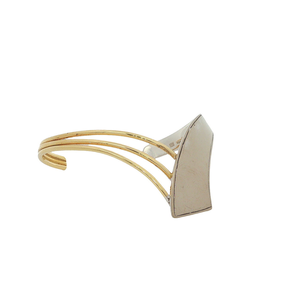 18CT Yellow and White Gold Cuff