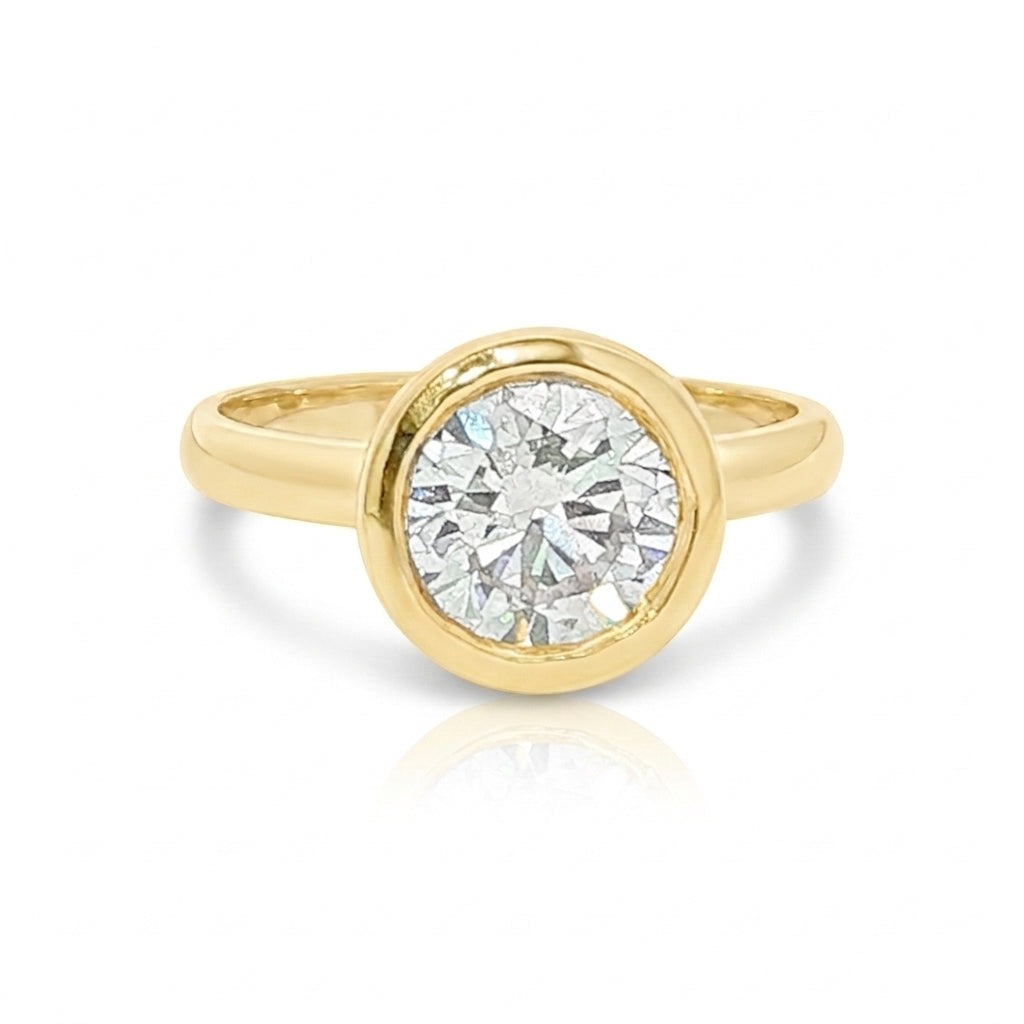 9CT Yellow Gold & Lab Diamond